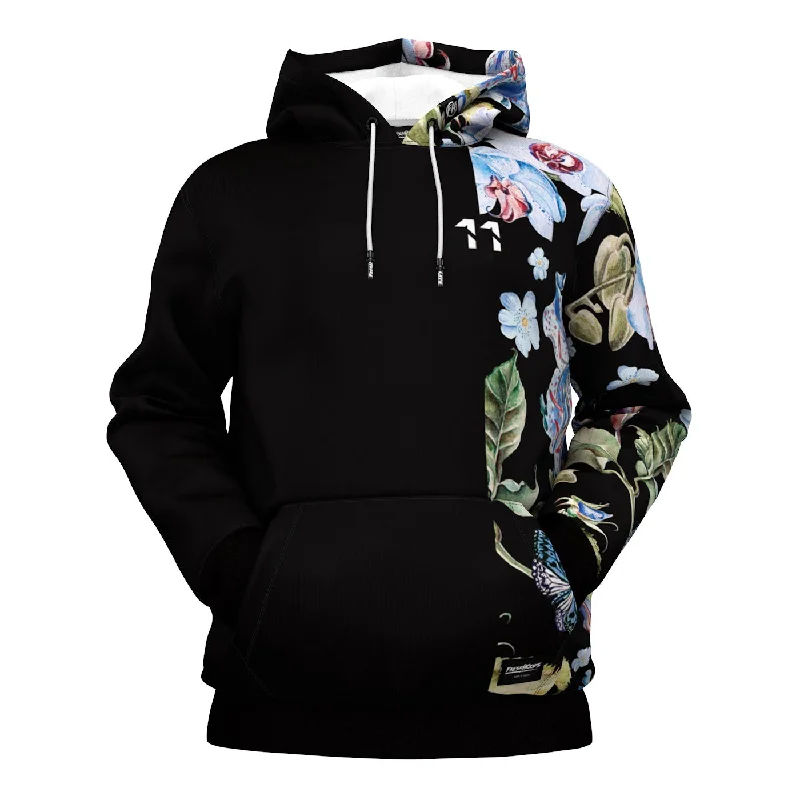 Soft blue hoodie -Black Orchid Hoodie