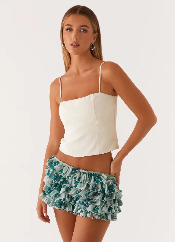 Mesh shorts breathable -Entertain Me Bloomer Shorts - Cloud Nine Floral