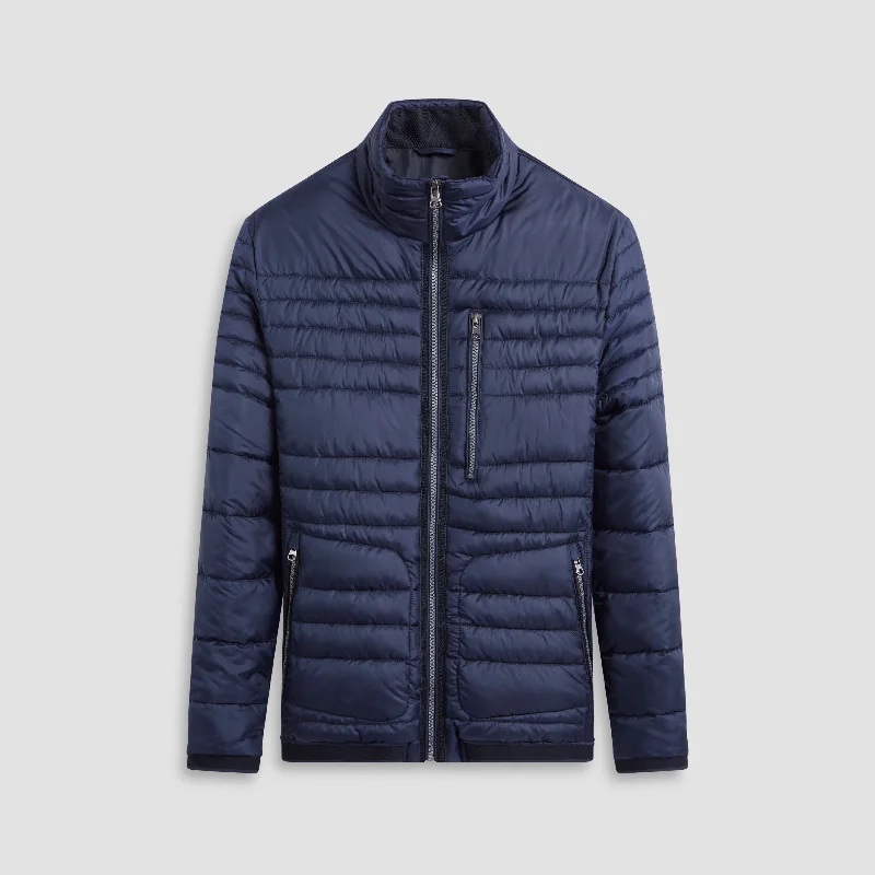 Ribbed red jacket -Puffer Jacket