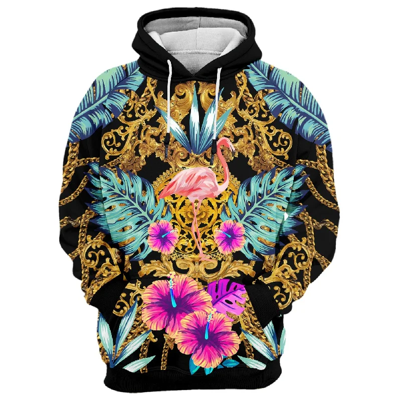 Patterned cotton hoodie -Boujee Hoodie