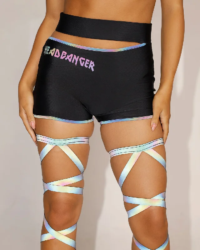 Superhero shorts power -Headbanger BB Rainbow Reflective Shorts