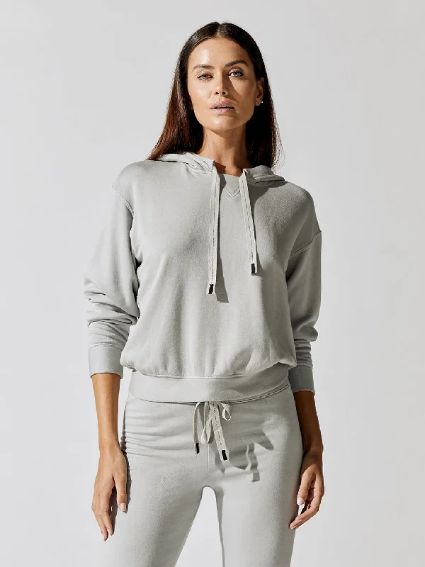 Hooded grey hoodie -Softest Fleece Hoodie - Vapor