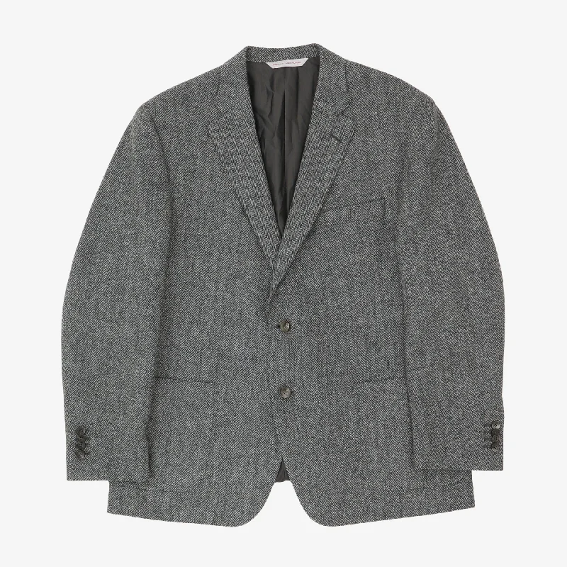 Casual grey jacket -MTM Wool Herringbone Jacket