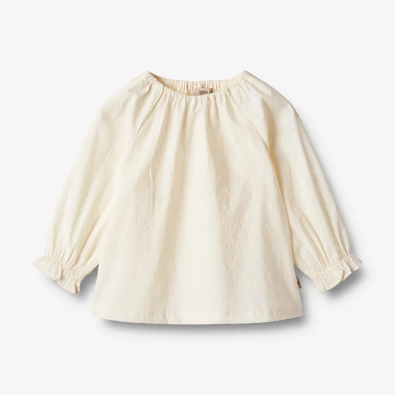 Ocean blouses blue -Blouse Nicoline - cream