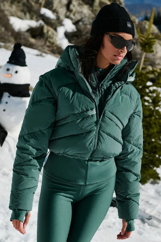 Thick white jacket -Glacier Puffer - Winter Ivy