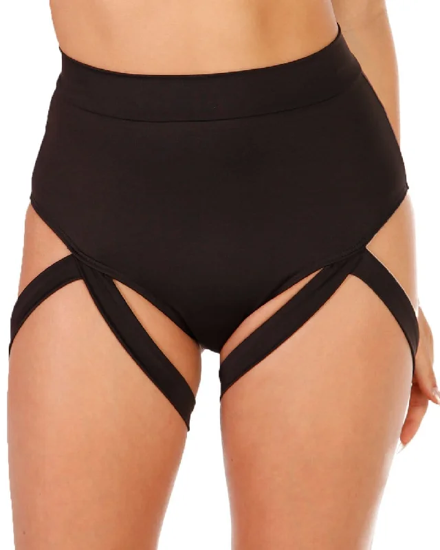 Hunter shorts track -Badd Girl High Waisted Harness Booty Shorts