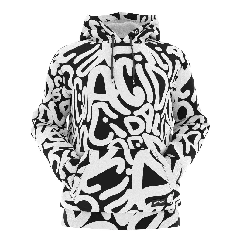 Floral white hoodie -Acid Drip Hoodie