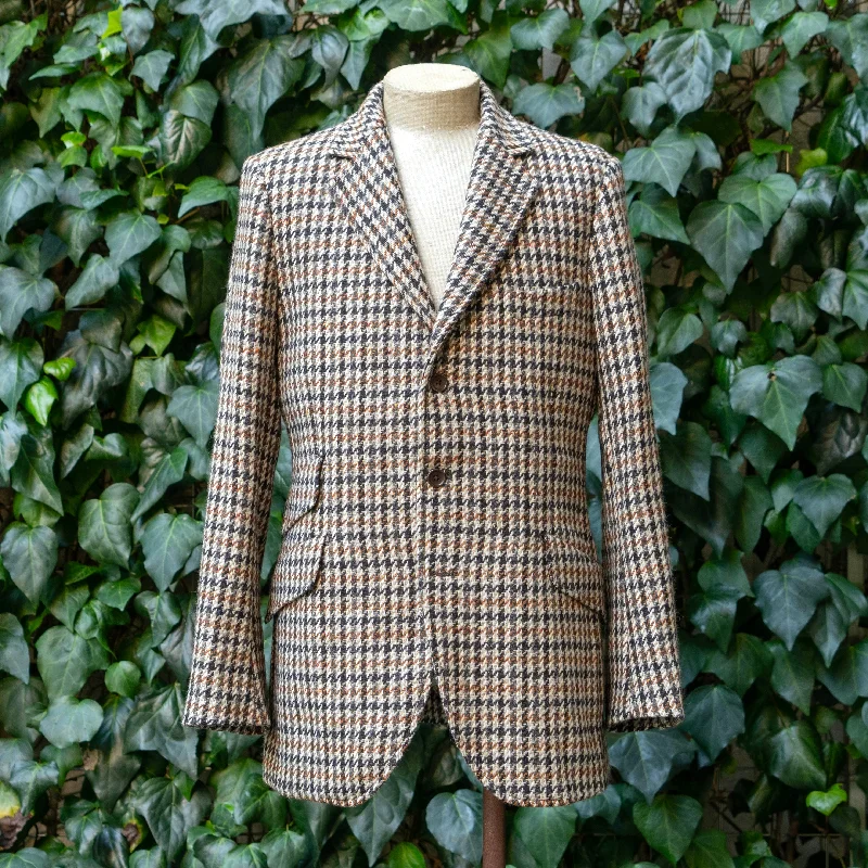 Classic black jacket -CHARLY DONEGAL TWEED GUN CLUB CHECKS