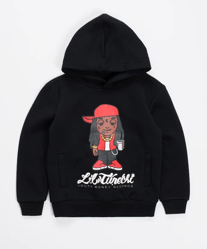 Long sleeve red hoodie -Lil Wayne Tunechi Hoodie - Black