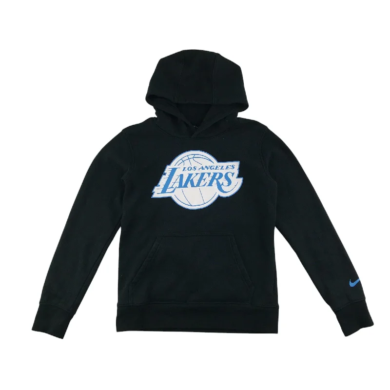 Thick black hoodie -Nike LA Lakers hoodie 10-12 years black with graphic logo print