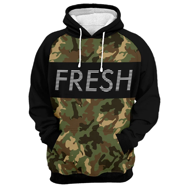 Soft red hoodie -Fresh X Camo Hoodie