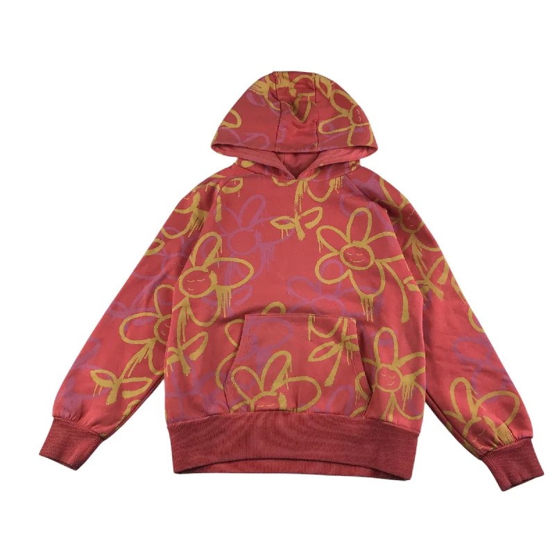 Classic white hoodie -Next hoodie 9-10 years peachy pink floral pattern