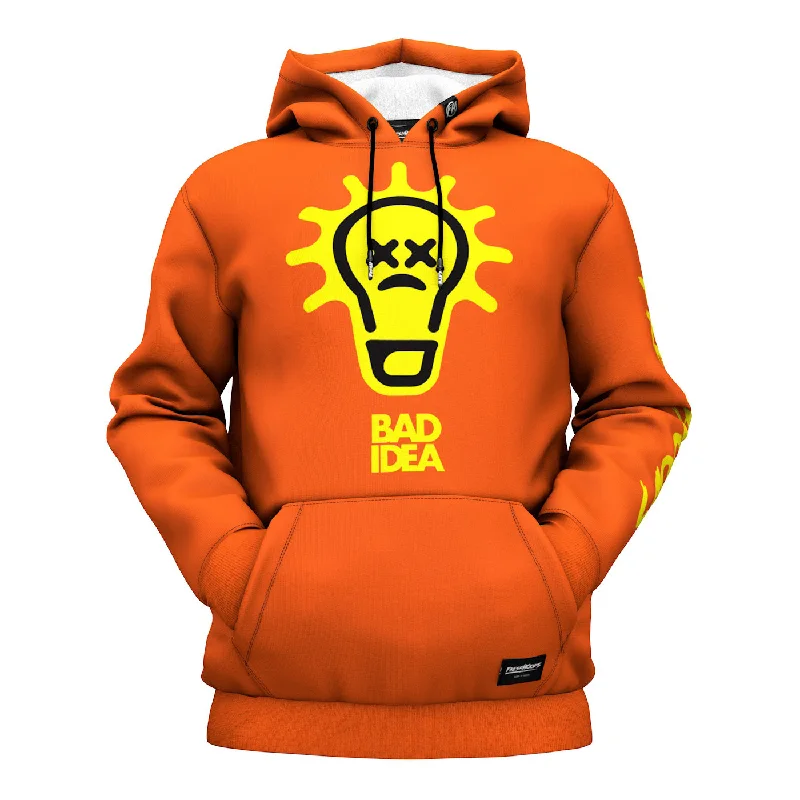 Cozy black hoodie -Bad Idea Hoodie