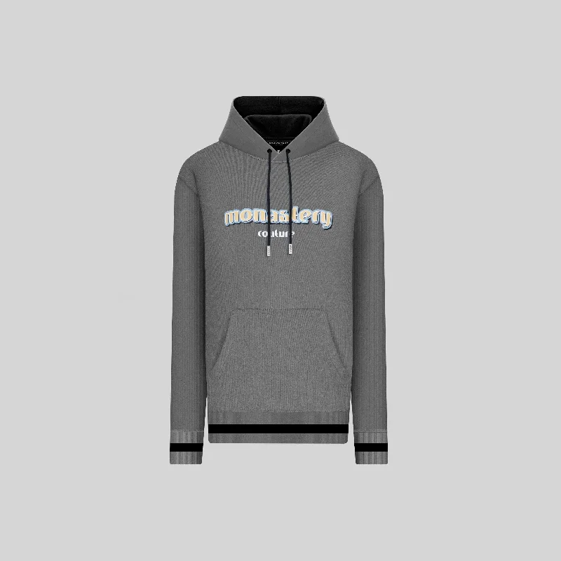 Plain grey hoodie -AQUARIUS GRAY HOODIE