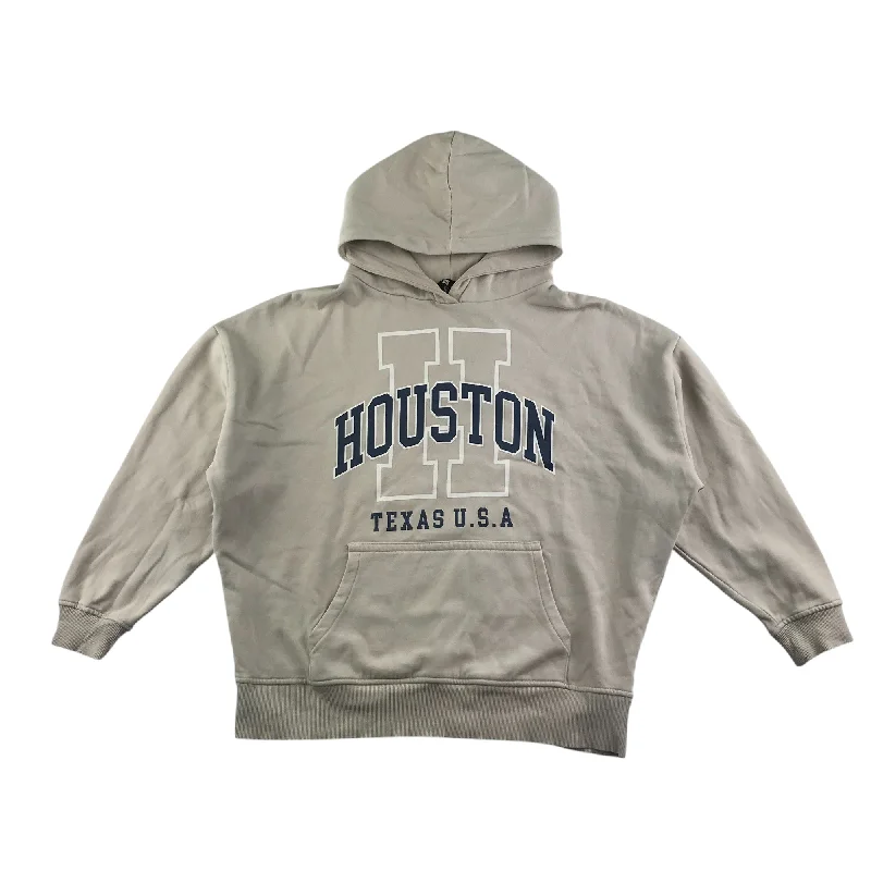 Floral black hoodie -F&F hoodie women's XS beige college style Houston hoodie sport