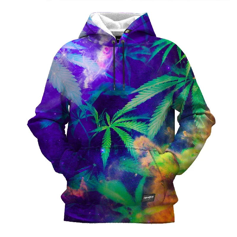 Slim black hoodie -Stoner Galaxy Hoodie