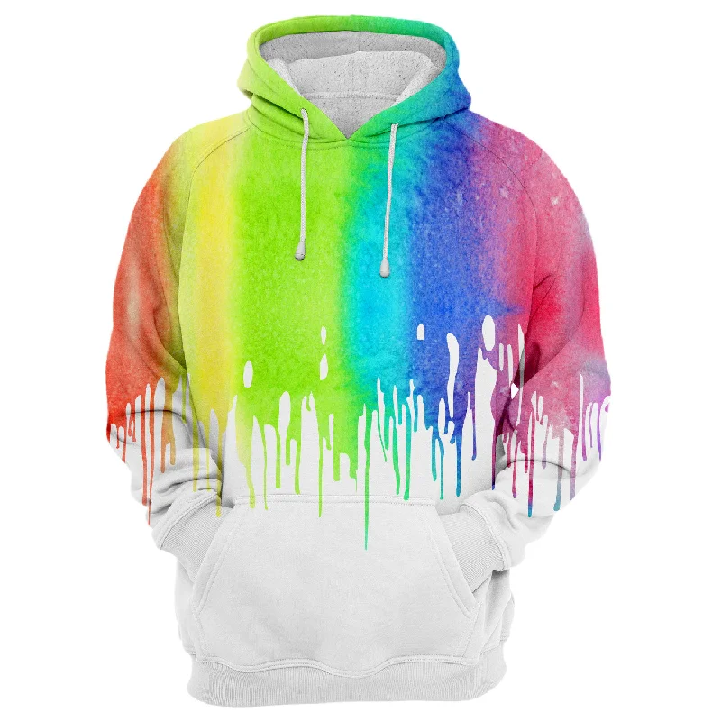 Midi red hoodie -Rainbow Colors Hoodie