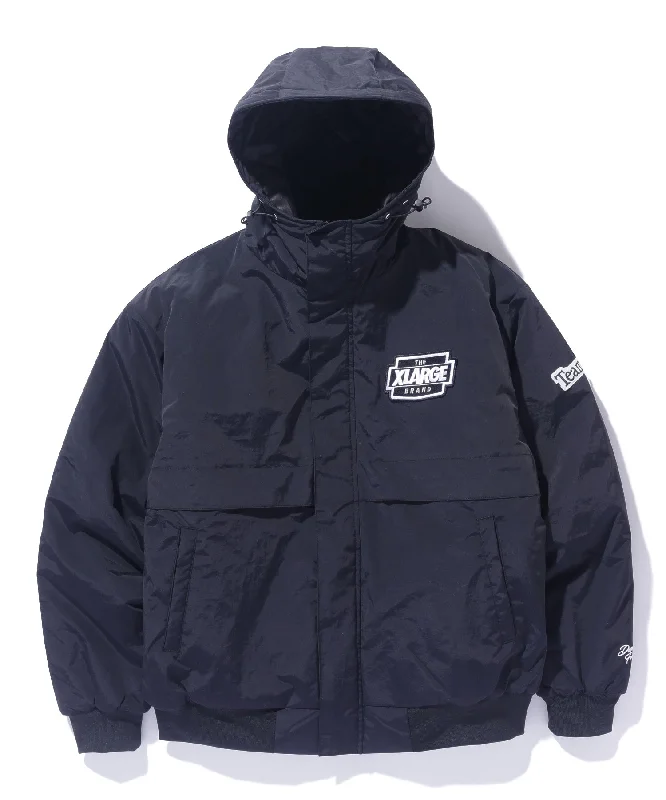 Extra long rain jacket -NYLON PUFFER JACKET