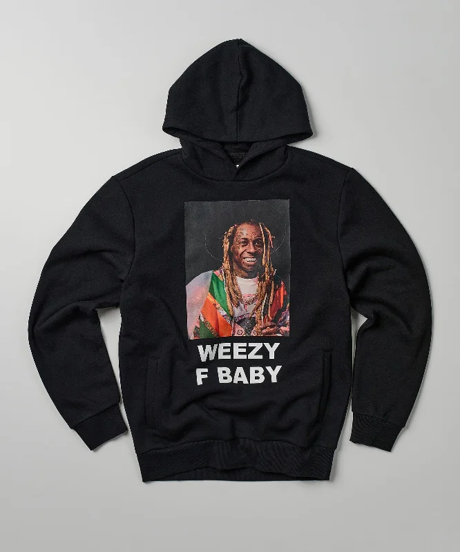 Cropped red hoodie -Lil Wayne Weezy F Baby Hoodie - Black