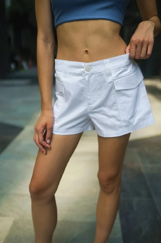 Animal shorts fierce -White Utility Shorts