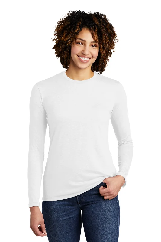 University T-shirts campus -Allmade Womens Long Sleeve Crewneck T-Shirt - Fairly White