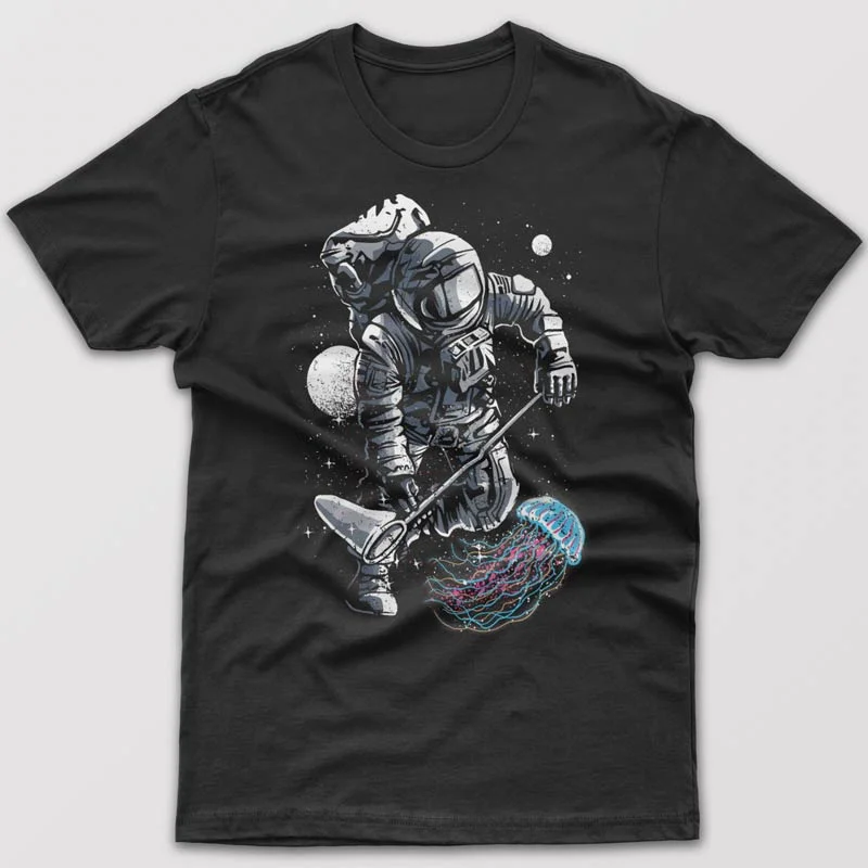 Casual graphic T-shirts chill -Astronaut Jellyfish - T-shirt