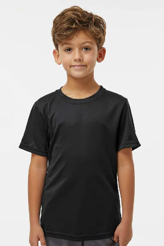 Hunting T-shirts tough -Augusta Sportswear Youth Nexgen Moisture Wicking Short Sleeve Crewneck T-Shirt - Black