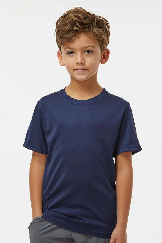 Spring T-shirts breezy -Augusta Sportswear Youth Nexgen Moisture Wicking Short Sleeve Crewneck T-Shirt - Navy Blue