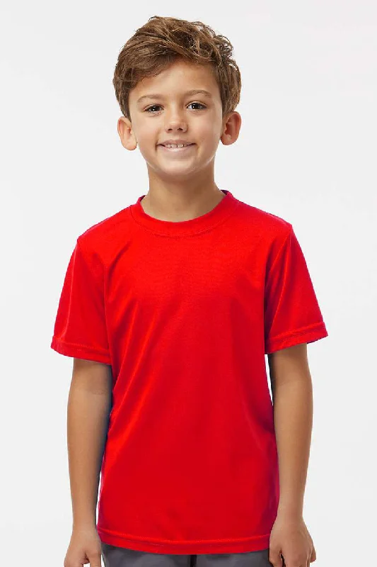 Layering T-shirts versatile -Augusta Sportswear Youth Nexgen Moisture Wicking Short Sleeve Crewneck T-Shirt - Scarlet Red