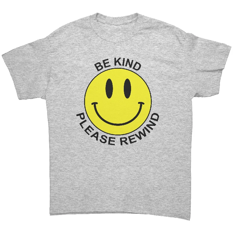 Ocean T-shirts blue -BE KIND, PLEASE REWIND Retro 80's VHS Slogan Unisex T-Shirt