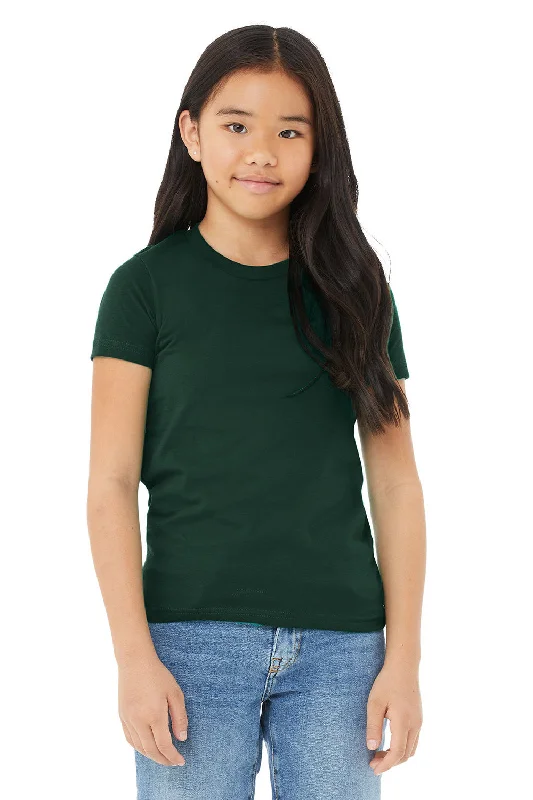 Judo T-shirts throw -Bella + Canvas Youth Jersey Short Sleeve Crewneck T-Shirt - Forest Green