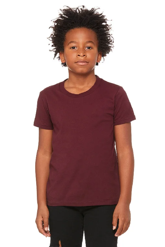 Astronaut T-shirts space -Bella + Canvas Youth Jersey Short Sleeve Crewneck T-Shirt - Maroon