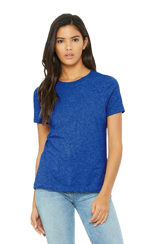 Sports graphic T-shirts team -Bella + Canvas Womens CVC Short Sleeve Crewneck T-Shirt - Heather True Royal Blue