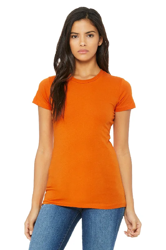 Love T-shirts heart -Bella + Canvas Womens The Favorite Short Sleeve Crewneck T-Shirt - Orange