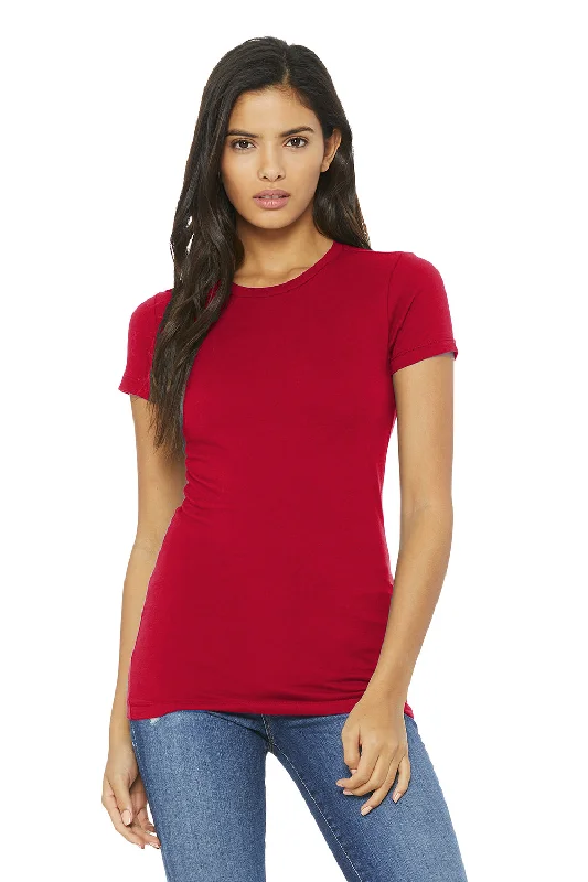 Artist T-shirts creative -Bella + Canvas Womens The Favorite Short Sleeve Crewneck T-Shirt - Red