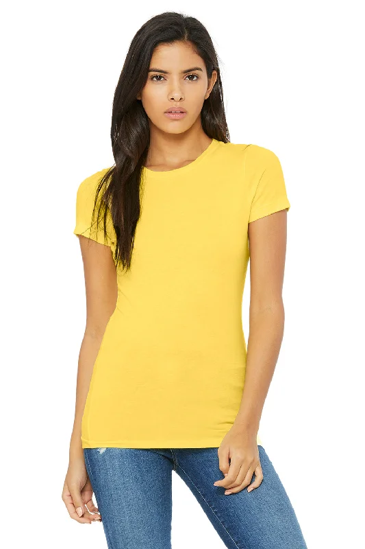 Surf T-shirts cool -Bella + Canvas Womens The Favorite Short Sleeve Crewneck T-Shirt - Yellow