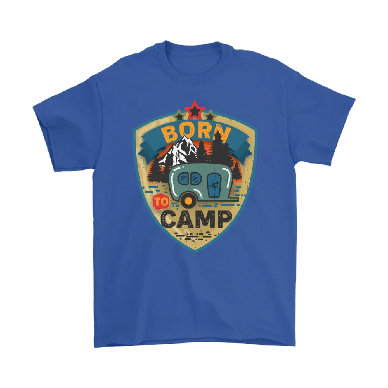 BBQ T-shirts grill -Born to Camp Unisex T-Shirt Camping, Camper