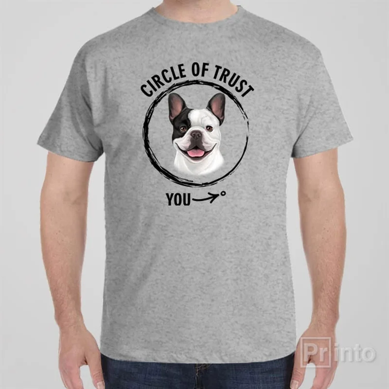 Summer T-shirts lightweight -Circle of trust (French Bulldog) - T-shirt