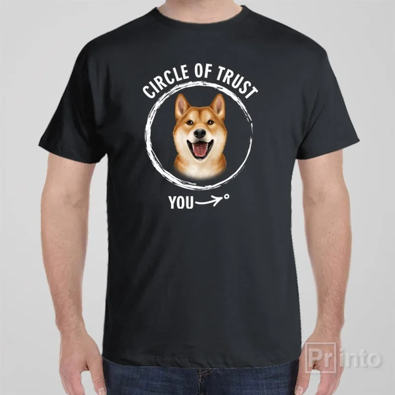 Food graphic T-shirts yum -Circle of trust (Shiba Inu) - T-shirt