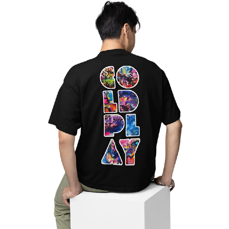 Cocktail T-shirts mix -Coldplay Oversized T shirt - Graffiti Art