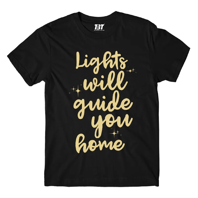 Surfboard T-shirts wave -Coldplay T shirt - Lights Will Guide You Home