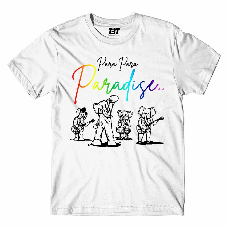 Multi-color T-shirts vibrant -Coldplay T shirt - Para Para Paradise