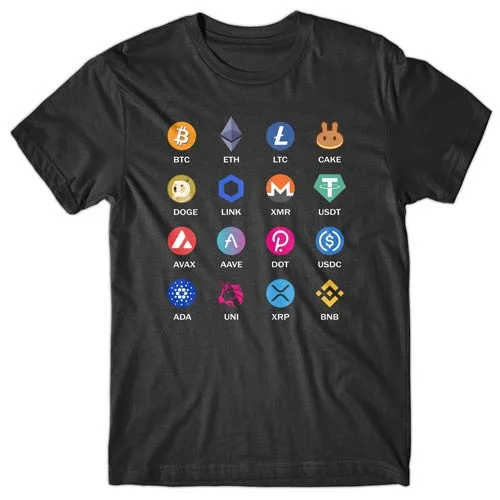 Reptile graphic T-shirts scale -Crypto Logos - T-shirt