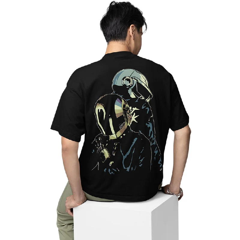 Street art T-shirts wall -Daft Punk Oversized T shirt - The Duo