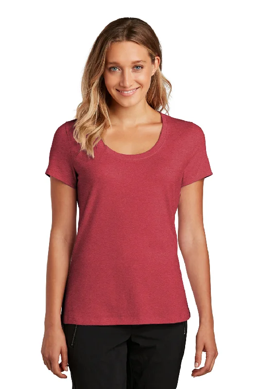 Layering T-shirts versatile -District Womens Flex Short Sleeve Scoop Neck T-Shirt - Heather Red