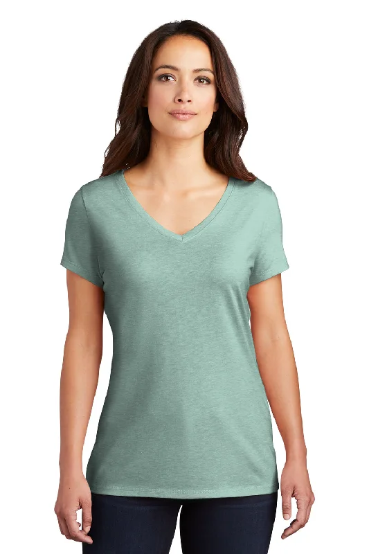 Baseball T-shirts classic -District Womens Perfect Tri Short Sleeve V-Neck T-Shirt - Heather Dusty Sage