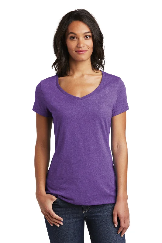 Scientist T-shirts smart -District Womens Very Important Short Sleeve V-Neck T-Shirt - Heather Purple