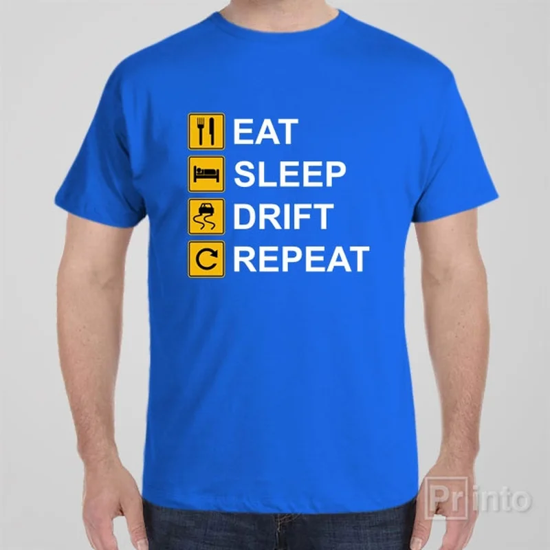 Youth T-shirts fun -Eat Sleep Drift Repeat - T-shirt