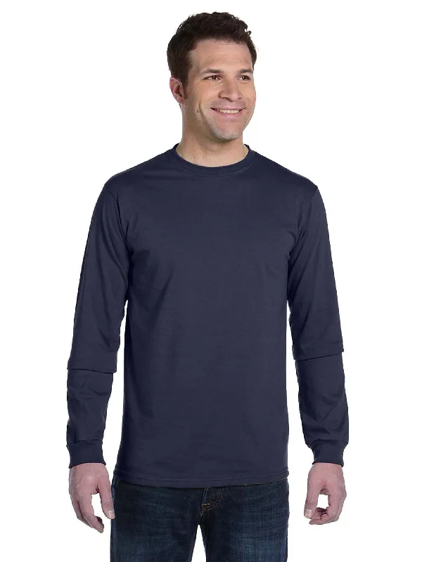 Work graphic T-shirts grind -Econscious Mens 100% Organic Cotton Classic Long Sleeve T-Shirt