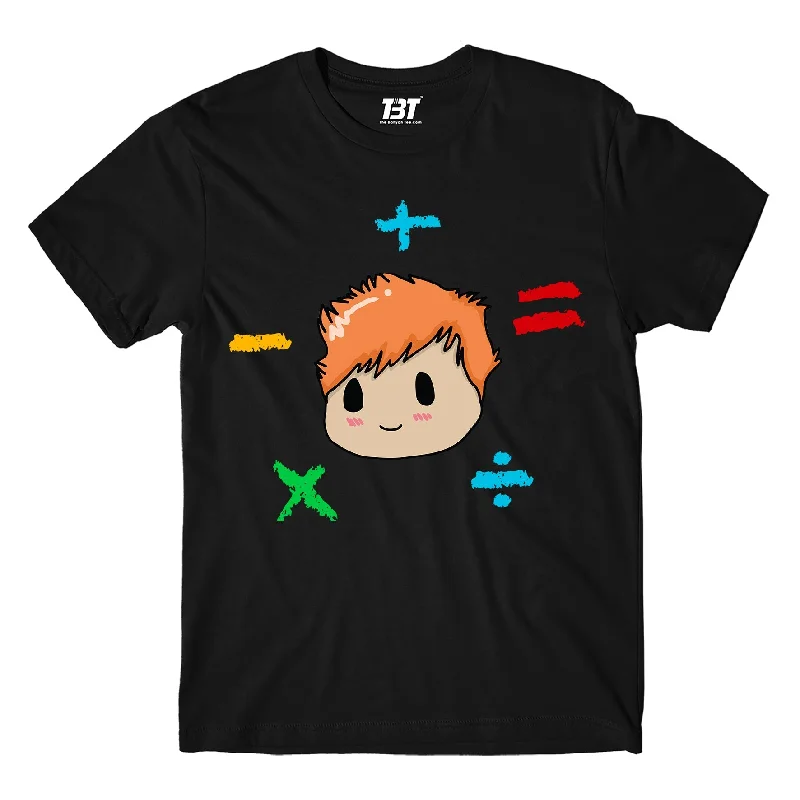 Orange T-shirts bright -Ed Sheeran T shirt - The Album Math